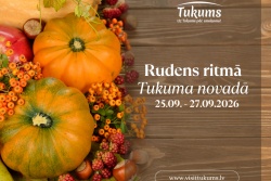 Atpūtas un ceļojumu piedāvājumi 24.09.2026 - 28.09.2026 Rudens ritmā Tukuma novadā VisitTukums.lv